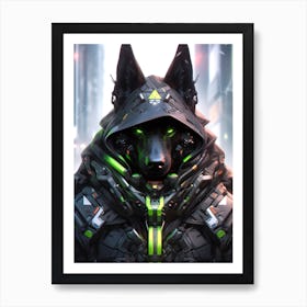 Futuristic Dog Art Print