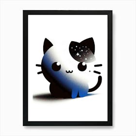 Feline Cat Creative Artwork Illustration 166 Art Print