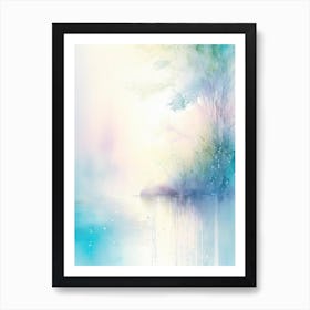 Water As A Symbol Of Power & Strength Waterscape Gouache 1 Art Print