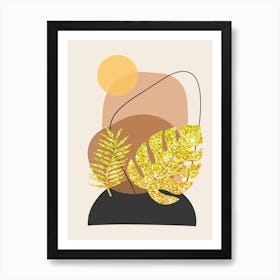 Golden Leaves Art Print