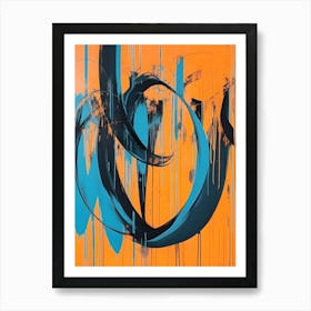 Abstract Orange Art Print