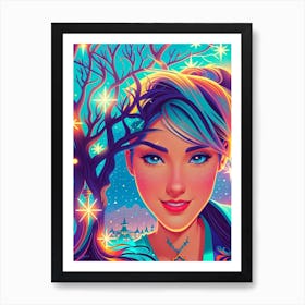 Fairytale Girl Art Print