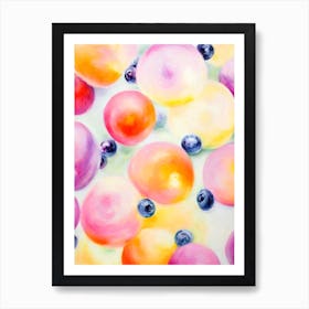 Blueberry 3 Painting Fruit Art Print