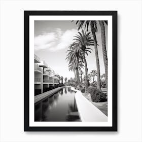 Marbella, Spain, Black And White Old Photo 3 Art Print