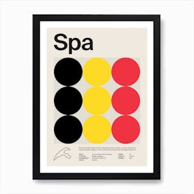 Mid Century Spa F1 Art Print