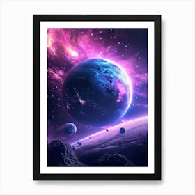 Space Wallpaper 19 Art Print