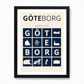 Göteborg Sweden Swedish City  Art Print