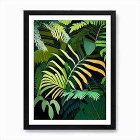 Australian Tree Fern Vibrant Art Print