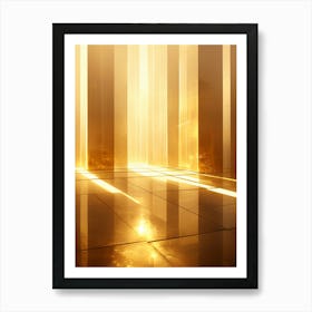 Golden Light In A Room Art Print