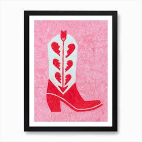 Heartbreak Heels Art Print