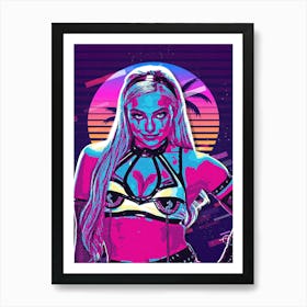 Liv Morgan 80s Retro Art Print