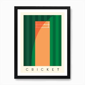 Cricket Minimalist Illustration Art Print