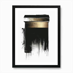 Gold And Black 96 Art Print