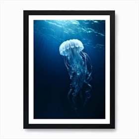 Sea Nettle Jellyfish Ocean Realistic 2 Art Print