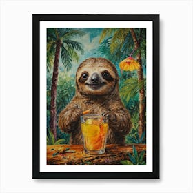Sloth 19 Art Print