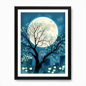 Full Moon In The Sky 14 Art Print