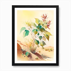 Poison Ivy In Desert Landscape Pop Art 4 Art Print