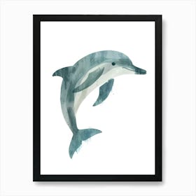 Charming Nursery Kids Animals Dolphin 1 Art Print