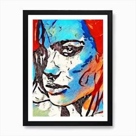 Woman With Red Hair Art Print