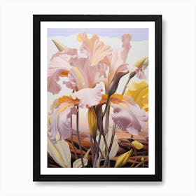 Iris 2 Flower Painting Art Print