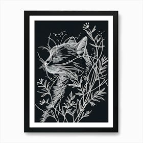 Himalayan Cat Minimalist Illustration 2 Art Print