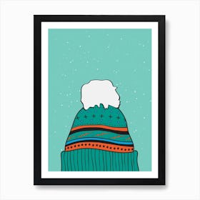 Winter Beanie Art Print