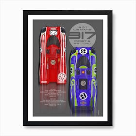 1970 Le Mans 917, First and Second Art Print