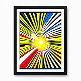 Cosmic Ray Bright Comic Space Art Print