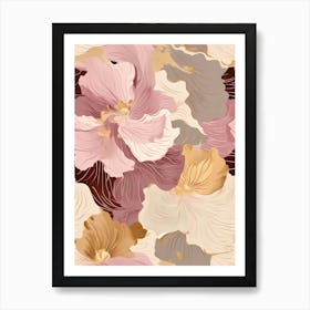 Seamless Floral Pattern 50 Art Print