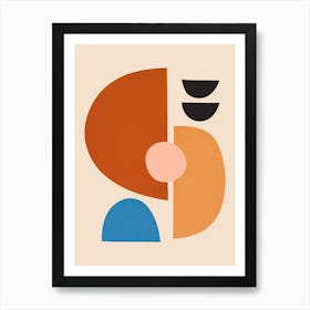 Geometry with expressive circles 15 Art Print