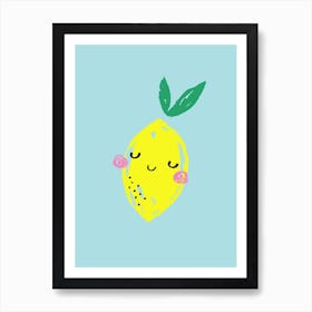 Lemon Illustration Art Print