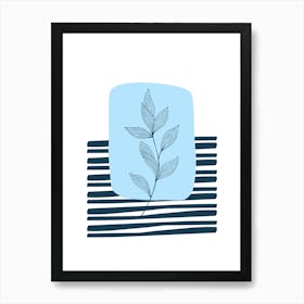 Vector Illustration Of A Leaf Art Print