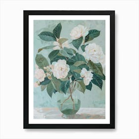 A World Of Flowers Camellia 3 Painting Art Print