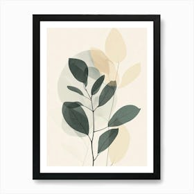 Abstract Leaves 4 Art Print