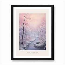 Dreamy Winter National Park Poster  Abisko National Park Sweden 2 Art Print
