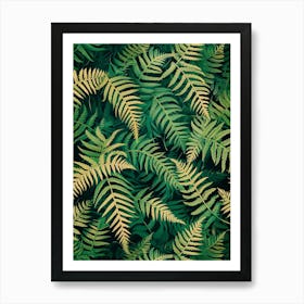 Pattern Poster Birds Nest Fern 1 Art Print