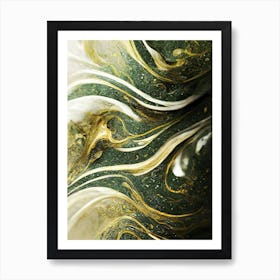 Gold Marble 3 Art Print