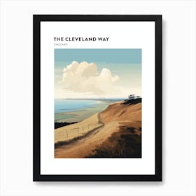 The Cleveland Way England 2 Hiking Trail Landscape Poster Art Print