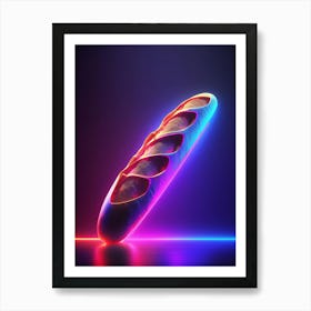 Neon Baguette 2 Art Print