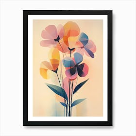 Abstract Flowers 5 Art Print