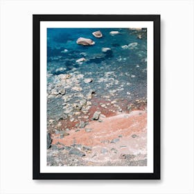 Red Beach Aerial View Art Print