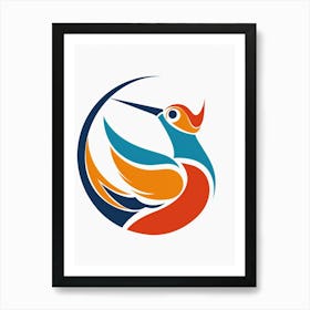 Hummingbird Logo Art Print