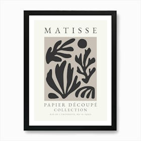 Matisse Print Black 3 Art Print