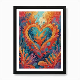 Heart Of Coral 1 Art Print