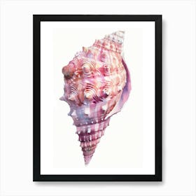 Pink Conch Shell Art Print