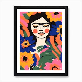 The Flower Princess Art Print