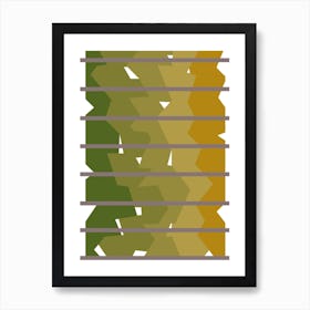 Autumn Trees Through a Window Art Print