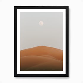 Sand Dune Moon Art Print