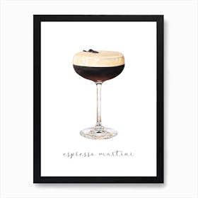 Espresso Martini Art Print