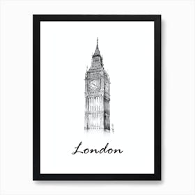 Fineliner London Landmark Art Print